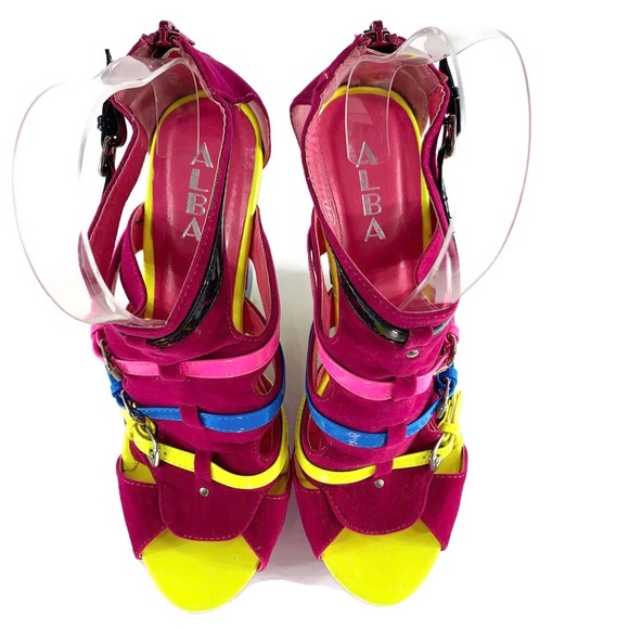 Wedge Sandals Platform Women's Buckle Strap Shoes - Picture 4 of 11